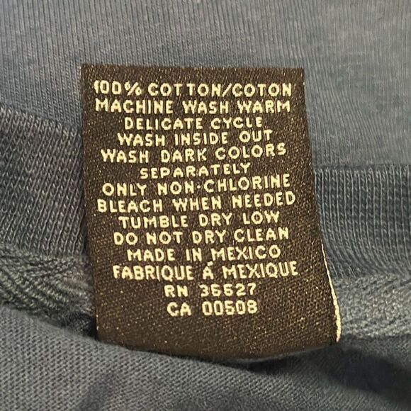 Marithe Francois Girbaud Blue Long Sleeve T Shirt L Large Cotton - Picture 6 of 6